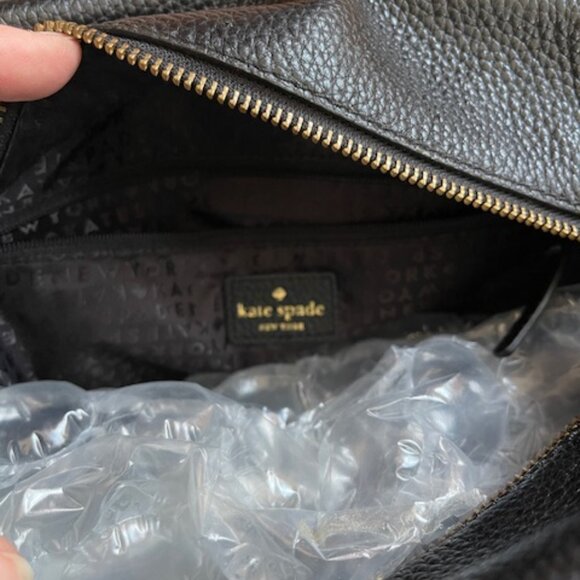 Kate Spade New York Grant Park Shelby Black Handbag Purse, Black - Picture 5 of 6